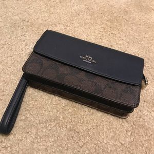 Foldover Wristlet in Signature Canvas